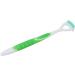 Buy Premium Silicone Tongue Cleaner - Hygienic Oral Brush for Fresh Breath | Long Handle Bacteria Inhibitory Odorless - Green - Buy Online on GoSupps.com