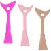 Ipetboom 3pcs Eyeliner Eyeshadow Baffle Eyelash Tools Mascara Brush Silicone Eyeliner Shield Miss Stamp