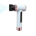 Cordless Hair Dryer Rechargeable 15000Mah Portable Cordless Blow Dryer Battery Powered Hair Dryerwith USB Charging Cold Hot Wind 200W for Students Dormitory (White)