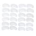 Ipetboom 24pcs 6 Sets Tools Eyebrow Molds Diy Eyebrow Kit Eyebrow Stencils Template Card Unibrow medium White