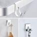 Razor Keeper Razorhaken Self-Adhesive Shower Hooks - Towel Organizer for Bathroom & Kitchen - Pack of 2 (Silver) - Buy Online on GoSupps.com