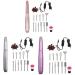 Oladfiop Electric Nail File Kit Protable Nail Drill Electric Manicure Tools for Home Use DIY Nail Art Nail Salon Silver - Buy Online on GoSupps.com