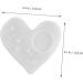NUOBESTY 3pcs Silicone Molds Creative Stand DIY Cup Mold Epoxy Shape Crystal Heart Mug Whitex3pcs 13.6X13CMx3pcs - Buy Online on GoSupps.com