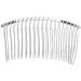 Hair Comb 7.8cm 20 Teeth Fancy DIY Metal Wire Hair Clip Comb Bridal Wedding Veil Comb (Silver) 1 pcs - Buy Online on GoSupps.com