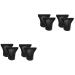 Beavorty 4 pcs Accessories Bonnet Straight Design Nozzle Professional Hairdressing Attachment Tool Dryer 8X7.5cmx2pcs Blackx2pcs