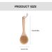 Beaupretty Wooden Bath Brushes 2Pcs - Body Wash Scrubber & Massager Tool - Buy Online on GoSupps.com