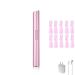 Sonic Smooth Eyebrow Trimmer Precision Rechargeable Electric Facial Hair Remover for Women with Comb No Pulling Sensation and Painless Suitable for Face Chin Neck Upper Lip(Pink)