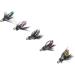 50-Part Fly Fishing Set | Colorful Assortment of Dry & Wet Flies | Bionic Fly Accessories for International Fishing - Buy Online on GoSupps.com