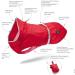HUNTER UPPSALA Rain Dog Raincoat - Reflective Stripes Size 35 Red | Shop Internationally for Quality Pet Gear - Buy Online on GoSupps.com