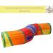 Interactive Cat Tunnel Toy for Indoor Cats - Collapsible S-Style Rainbow Design - Buy Online on GoSupps.com