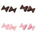 Nose Pads for Eyeglasses Soft Silicone Nose Pads Self Buckle Non-Slip Soft Foam 4 Pairs Brown & Pink