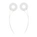 FOMIYES 2pcs Replacement Hot Ring Heated Curlers Coils Heating Plate Repair Kit Heating Coil White Plastic 9.5X2.5CM White