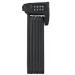 Abus folding lock Bordo Combo Lite 6150/85 with a bag - Extra -light numerical lock made of special steel - ABus security level 6 - 85 cm - black 85 cm black single