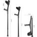 Parten 1 Adult Forearm Crutches Lightweight Arm Cuff Crutch Folding Aluminum Walking Stick Ergonomic Handles Non-Slip Tips decorate Lucky Star Selfless dedication Black - Buy Online on GoSupps.com