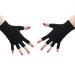 UV Glove Gel Manicures Glove UV Protection Gloves Polish Nail Drye Anti UV Fingerless Gloves 1Pair Black uv protection gloves - Buy Online on GoSupps.com
