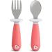 Munchkin Toddler Fork and Spoon Set - 1 Fork & 1 Spoon - Assorted Colors - Buy Online on GoSupps.com