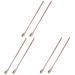 BESPORTBLE 6 Pcs Animal Feeding Pet Food Scoop Reptile Reptile Stainless Steel 19.20X1.30X0.20CMx3pcs Goldenx3pcs