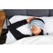Premium Moonbow Satin Sleep Eye Mask - Soft Comfort Eye Shade for Men & Women - Ideal for Travel - Silver - Buy Online on GoSupps.com