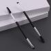 Professional Dual Angle Eyebrow Brush & Eyelash Comb Tool - Synthetic Hair Black Wooden Handle & Silver Hoops (E35) | International Shipping Available - Buy Online on GoSupps.com