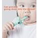 Buy Baby Toothbrush Set - Silicone Toddler Toothbrush with 2 Replacement Heads for Ages 0-3 | Pink Children's Dental Care - Buy Online on GoSupps.com