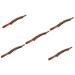Healeved 5st Rollstab with 20 balls Massage devices made of wood massage roller stick ar Gua Sha massage stick head massage device muscle scratch massage tab for the back round pearls rolling floor