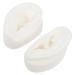 VILLCASE 1 Pair Simulation Silicone Ear Model Studs Earring Display Props Reusable Silicone Ear Model for Teaching Ear Picking Practice Hearing Aids Wearing 7. 00X5. 00X4. 00cm White olive Green