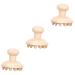 Healvian 3 STK Massage comb from wood Health Wellness Relaxan Massage Kamm Wooden Comb Meridiane Natural Product Lure Shampoo Massage Massage Cycling Miss Book Book