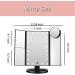 Trifold Makeup Mirror with Lights 1X/2X/3X/10X Magnification, Touch Screen, Dual Power Supply - Portable LED Vanity Mirror for Travel - Women's Gift (Black) - Buy Online on GoSupps.com
