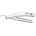 Fomiyes razor holder made of stainless steel.Hairdresser shaver holder shaver holder for men bare razor blades razor nose hair cutter knife holder face beard shear man stainless steel