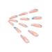 Brishow Long Wavy Lines Press-On Nails | Pink Bellarina Acrylic Nails | 24pcs for Women & Girls - International Shipping Available - Buy Online on GoSupps.com