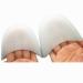 GEOOT 1Pair Silicone Gel Toe Caps Soft Ballet Pointe Dance Athlete Shoe Pads for Girls Women White