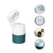 3 Compartment Pill Crusher Cutter and Grinder Safely Cut Pills Vitamins Tablets Stainless Steel Blade Pill Cutter Splitter Travel Sized Pill Grinder Multi-Function Built in Storage Box (Green)