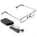 Limfer portable mini blue light blocking reading glasses compact folding for women men fashion anti -uv computer reader jumping hinge housing