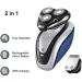 Buy Electric Shavers for Men - 2 in 1 Waterproof Rotary Razor USB Rechargeable | Perfect Gift for Dad & Husband - Buy Online on GoSupps.com