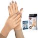 Nude Full Fingered Gloves for Women and Men: Arthritis Joint Pain Relief Compression Gloves for Comfortable Daily Tasks Medium Open Tip