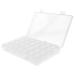 Buy EVSCAN 28-Slot Transparent Plastic Organizer Box - Sustainable Storage for Earrings Neck Chains & Medication - Buy Online on GoSupps.com