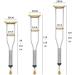 Crutches for Adults Underarm Aluminum Underarm Crutches for Youth/Adult/Tall Adult Crutches Double Adjustable Lightweight Shock Absorber Universal Crutches for Walking Great for Selfless dedication - Buy Online on GoSupps.com