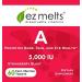 EZ Melts A as Retinol 5000 IU Immune Support Sublingual Vitamins | Vegan | Natural Strawberry Flavor | 60 Fast Dissolve Tablets - Buy Online on GoSupps.com