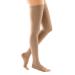 Medi - Medive Forte compression stockings Schenkelhoch |Short |Medical compression stockings CCL 2 for women and men |Compression stockings class 2 |Size V - Open tip |beige