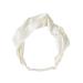 Waterlily Headband 100% Mulberry Silk 22momme Hair Band Head Wrap for Women Soft Natural Organic Beauty Care (Ivory White)