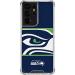 Skinit Clear Phone Case Compatible with Samsung Galaxy S21 Ultra 5G - Officially Licensed NFL Seattle Seahawks Zone Block Design