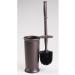 mDesign Hyde Collection Toilet Bowl Brush and Holder - Modern Bronze Bathroom Scrubber for Deep Cleaning - Space Saving Design - Buy Online on GoSupps.com