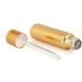 Tianzd 12 Pack 10 ml Empty Chrome Yellow Drip Bottles with Glass Pipette - Perfect for Essential Oils & Perfume - Gold Screw Cap - Buy Online on GoSupps.com