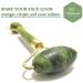 Generic Facial Massager Jade Roller & Gua Sha Tool Natural Himalayan Stone for Face Neck Healing Skin Wrinkles & Serum Application - Buy Online on GoSupps.com