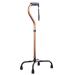 Lightweight Telescopic Four-Legged Crutch Ergonomic Handle with Comfy Grip High Density Sturdy Aluminum (Gold) (Gold) Bathing in Sunlight