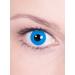 Contact lenses annual lenses - blue motif lenses with prescription (1 piece) - dioptria: -1.0 - ideal for Halloween carnival & motto party blue -1.0 dioptria