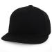 Trendy Apparel Shop Infant to Toddler Kid's Plain Structured Flatbill Snapback Cap One Size Black