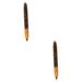 Mipcase 2pcs Self Adhesive Mascara Black Eyeliner Pencils Natural Matte Eyeliners Eye Lining Pen Diamond 1 count (Pack of 1) Colorfulx2pcs