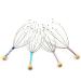 Greattangle-u relaxing head massage Head gripper engraved steel wire head massager Stress reduction scalp massager random color