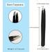 Tweezers for Precise Hair Removal and Shaping - Black Stainless Steel - Buy Online on GoSupps.com